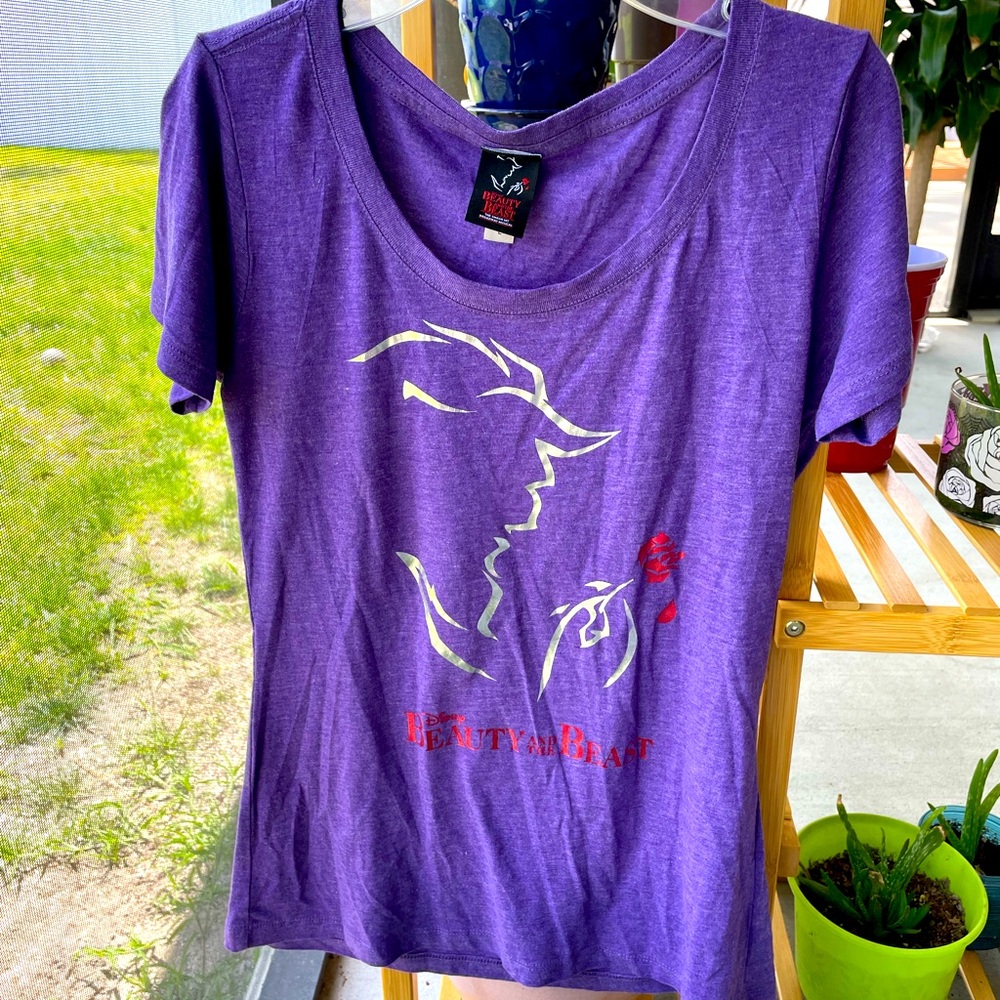 🥳 Beauty and the Beast, Broadway Merchandise Graphic Ter Shirt, Size LG, NWOT